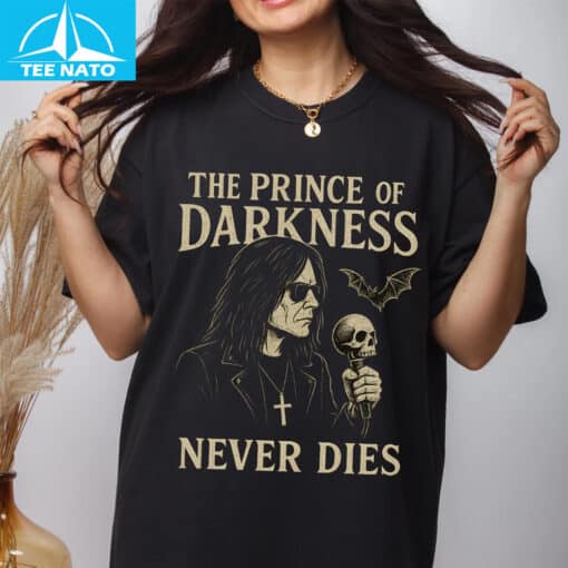 The Prince of Darkness Never Dies Ozzy Osbourne Skull Bat Shirt - Image 4