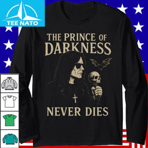 The Prince of Darkness Never Dies Ozzy Osbourne Skull Bat Shirt - Image 5