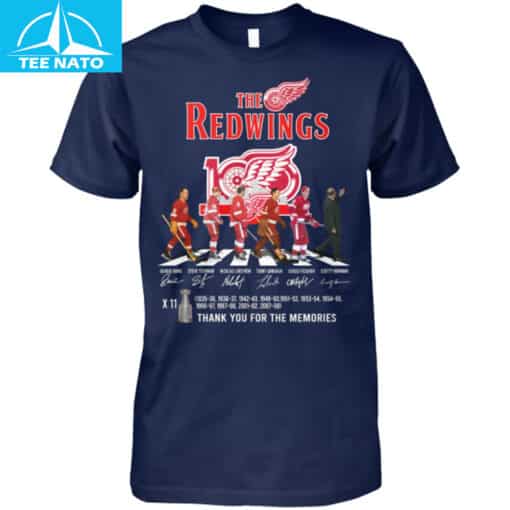 The Redwings Hockey Team Thank You For The Memories Shirt - Image 4