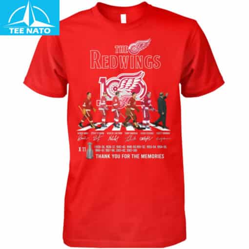 The Redwings Hockey Team Thank You For The Memories Shirt - Image 5