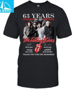 The Rolling Stones 63 Years 1962-2025 Thank You For The Memories Shirt