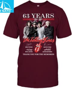 The Rolling Stones 63 Years 1962 2025 Thank You For The Memories Shirt3