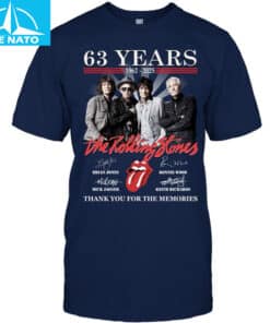 The Rolling Stones 63 Years 1962 2025 Thank You For The Memories Shirt4