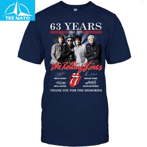 The Rolling Stones 63 Years 1962-2025 Thank You For The Memories Shirt - Image 5
