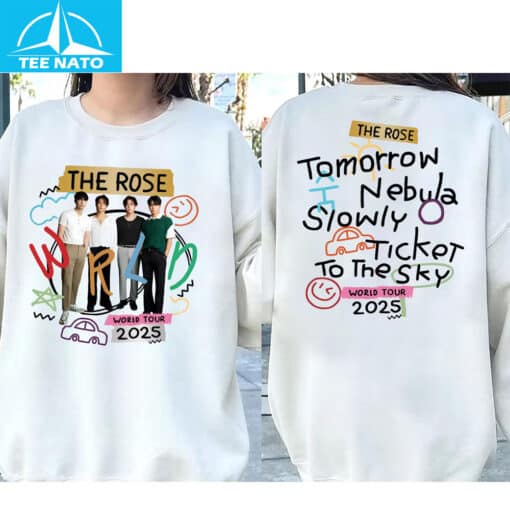 The Rose World Tour 2025 Song Titles Fan Shirt - Image 3