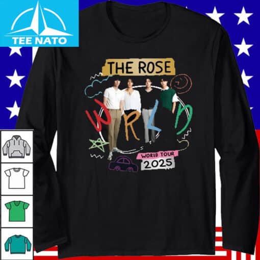 The Rose World Tour 2025 Song Titles Fan Shirt - Image 4