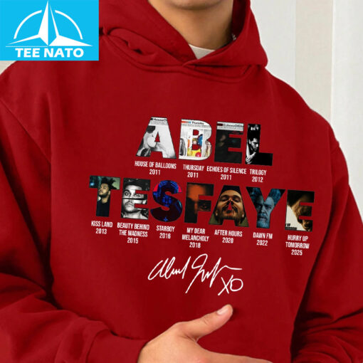The Weeknd Abel Tesfaye Album History Signature Shirt - Image 2