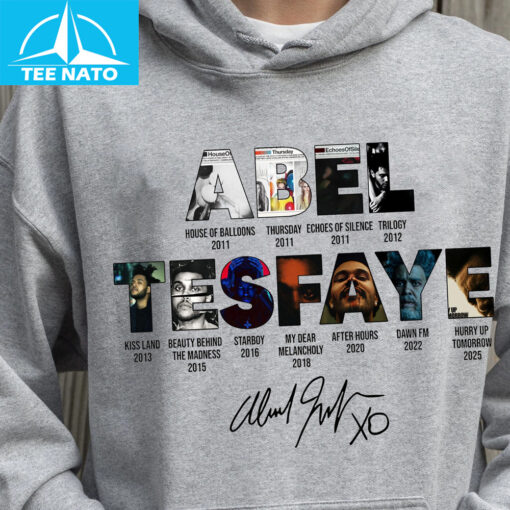 The Weeknd Abel Tesfaye Album History Signature Shirt - Image 3
