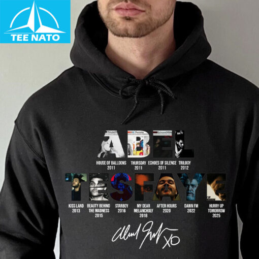 The Weeknd Abel Tesfaye Album History Signature Shirt - Image 4
