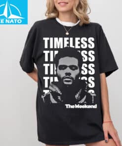 The Weeknd Timeless Album Cover Black Graphic Shirt 1