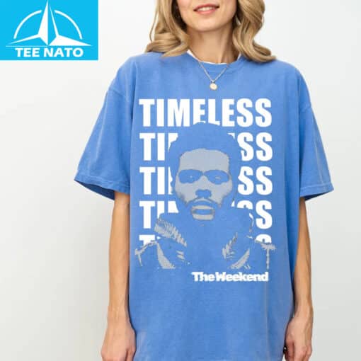 The Weeknd Timeless Album Cover Black Graphic Shirt - Image 4