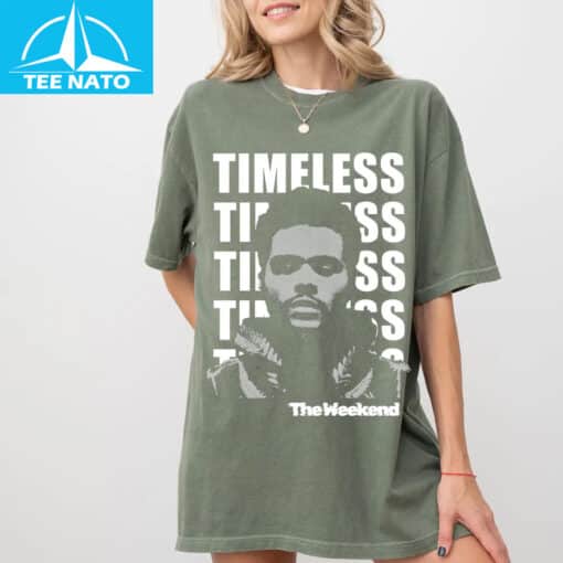 The Weeknd Timeless Album Cover Black Graphic Shirt - Image 5
