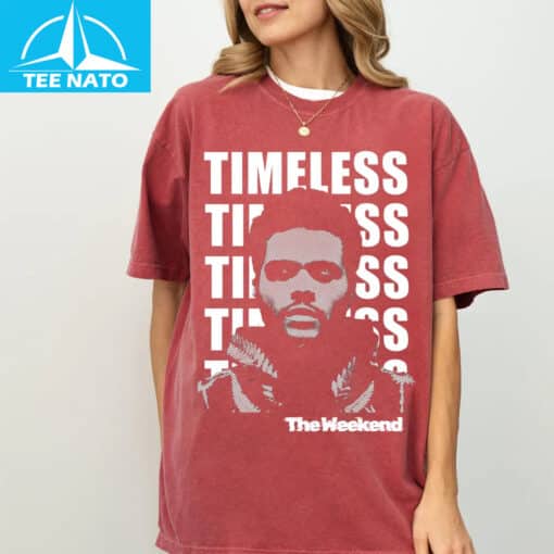 The Weeknd Timeless Album Cover Black Graphic Shirt - Image 6