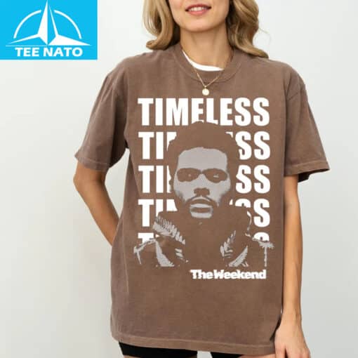 The Weeknd Timeless Album Cover Black Graphic Shirt - Image 7