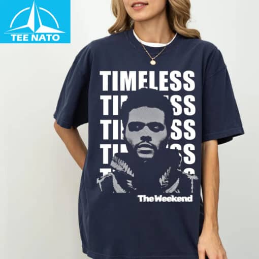 The Weeknd Timeless Album Cover Black Graphic Shirt - Image 8