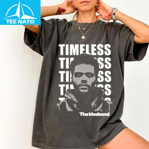 The Weeknd Timeless Album Cover Black Graphic Shirt - Image 2