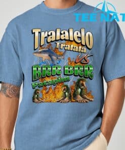 Tralalelo VS Brr Patapim Funny Italian Brainrot Shirt 4