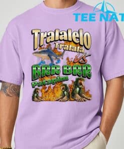 Tralalelo VS Brr Patapim Funny Italian Brainrot Shirt 6