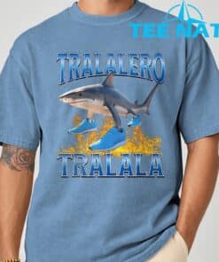 Tralalero Tralala Shark Meme T Shirt 5