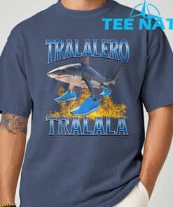 Tralalero Tralala Shark Meme T Shirt 6