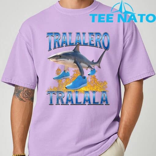 Tralalero Tralala Shark Meme T-Shirt - Image 8