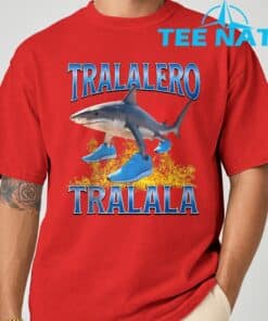 Tralalero Tralala Shark Meme T Shirt 8