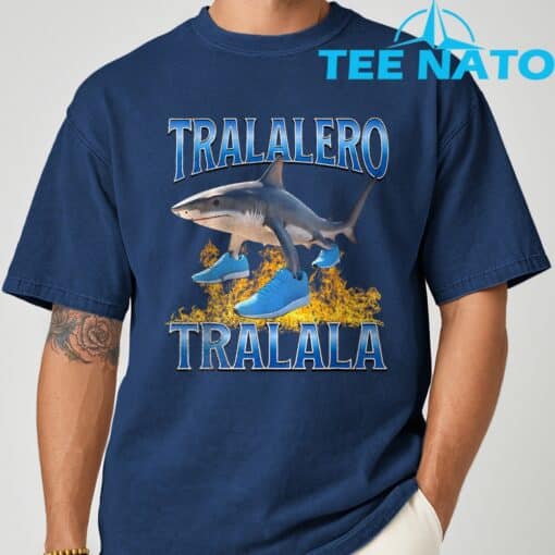 Tralalero Tralala Shark Meme T-Shirt - Image 10