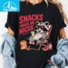 Trendy Raccoon Snacks Make Me Nice Shirt