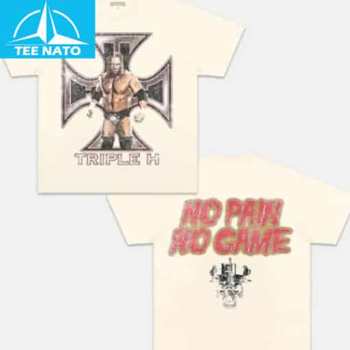 Triple H No Pain No Game Wrestling Shirt - Image 2