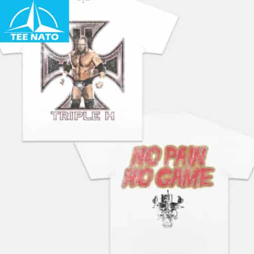 Triple H No Pain No Game Wrestling Shirt - Image 3