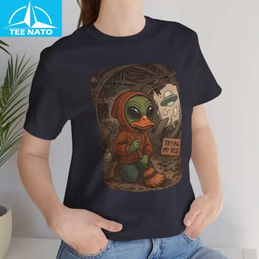 Trying My Best Alien Duck Shirt - Image 4