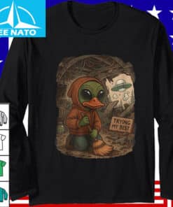 Trying My Best Alien Duck Shirt4