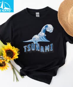 Tsunami Wave Vintage Church Adventure Gear Funny Shirt