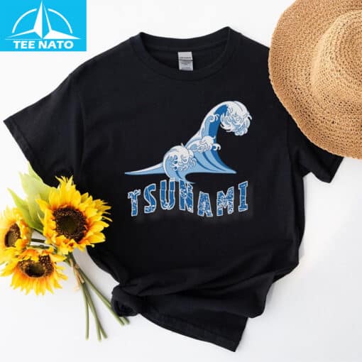 Tsunami Wave Vintage Church Adventure Gear Funny Shirt - Image 2