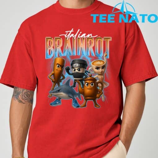 Tung Sahur Ballerina Cappuccino Assassino Tralalero Tralala T-Shirt - Image 8
