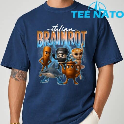 Tung Sahur Ballerina Cappuccino Assassino Tralalero Tralala T-Shirt - Image 9