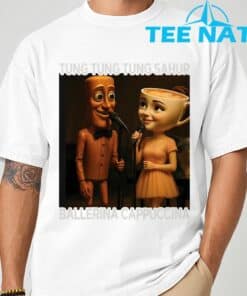 Tung Tung Tung Sahur Ballerina Cappuccina Italian Meme T Shirt 2