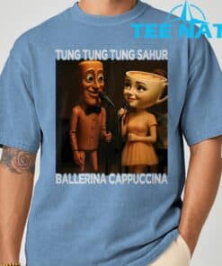 Tung Tung Tung Sahur Ballerina Cappuccina Italian Meme T Shirt 5