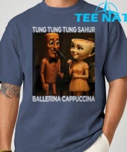 Tung Tung Tung Sahur Ballerina Cappuccina Italian Meme T Shirt 6