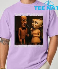 Tung Tung Tung Sahur Ballerina Cappuccina Italian Meme T Shirt 7