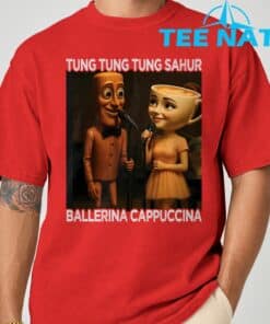 Tung Tung Tung Sahur Ballerina Cappuccina Italian Meme T Shirt 8