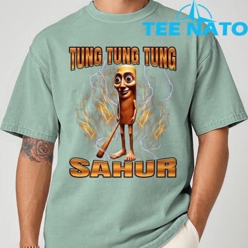 Tung Tung Tung Sahur Brainrot T-Shirt - Image 10