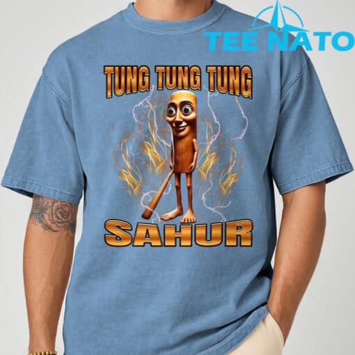 Tung Tung Tung Sahur Brainrot T-Shirt - Image 9