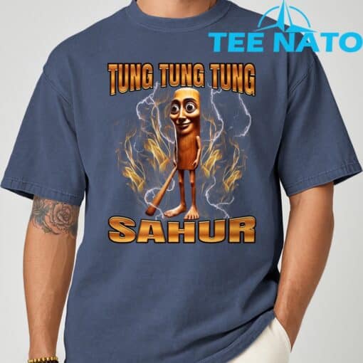 Tung Tung Tung Sahur Brainrot T-Shirt - Image 8