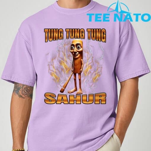Tung Tung Tung Sahur Brainrot T-Shirt - Image 7