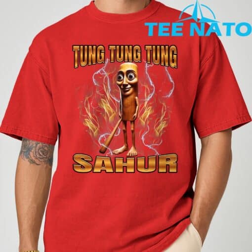 Tung Tung Tung Sahur Brainrot T-Shirt - Image 5