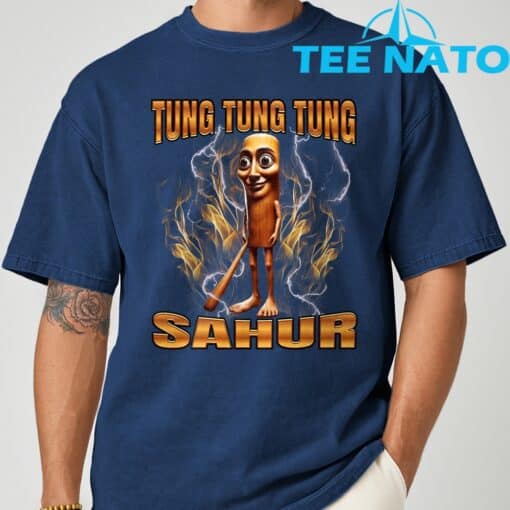 Tung Tung Tung Sahur Brainrot T-Shirt - Image 4