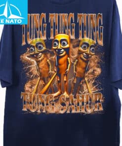 Tung Tung Tung Sahur Cartoon Character Black Shirt1