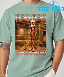 Tung Tung Tung Sahur Funny Brainrot Meme Italian T Shirt 3