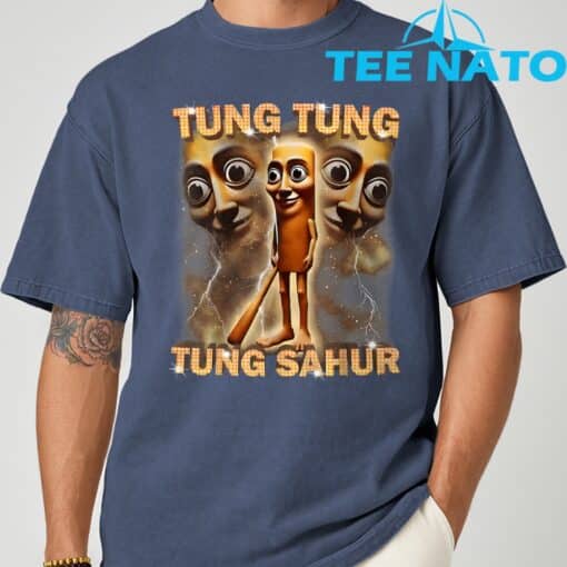 Tung Tung Tung Sahur Is Calling Funny Italian Brainrot T-Shirt - Image 9